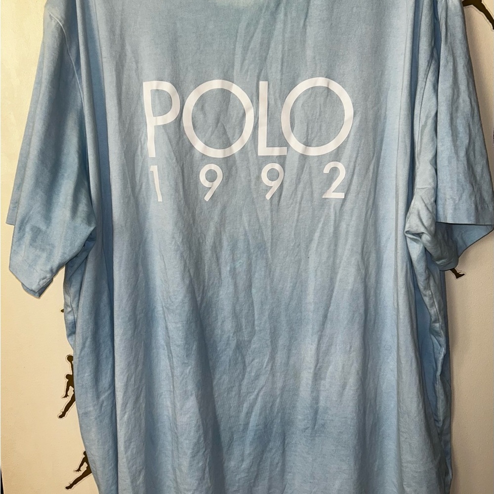 Polo by Ralph Lauren Light Blue 'POLO 1992' Short Sleeve Tee
